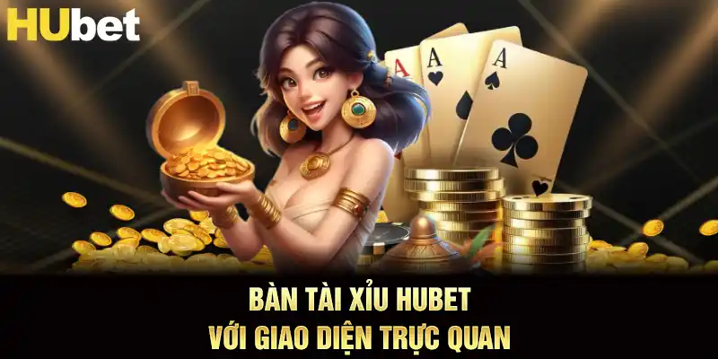 Bàn tài xỉu hubet với giao diện trực quan