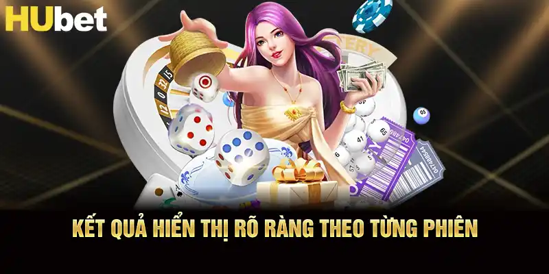 Kết quả hiển thị rõ ràng theo từng phiên