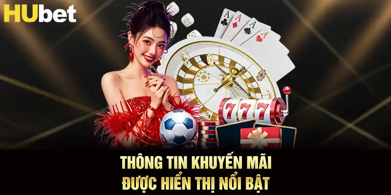 Thông tin khuyến mãi được hiển thị nổi bật