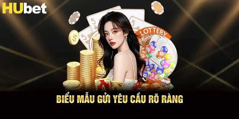Biểu mẫu gửi yêu cầu rõ ràng
